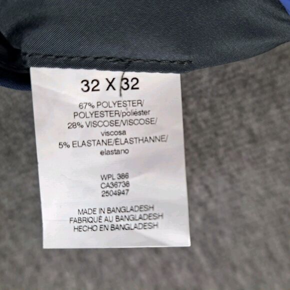 Kenneth Cole Reaction Men's Blue Plain Weave Skinny Fit Dress Pants Size 32W 32L - Picture 4 of 11